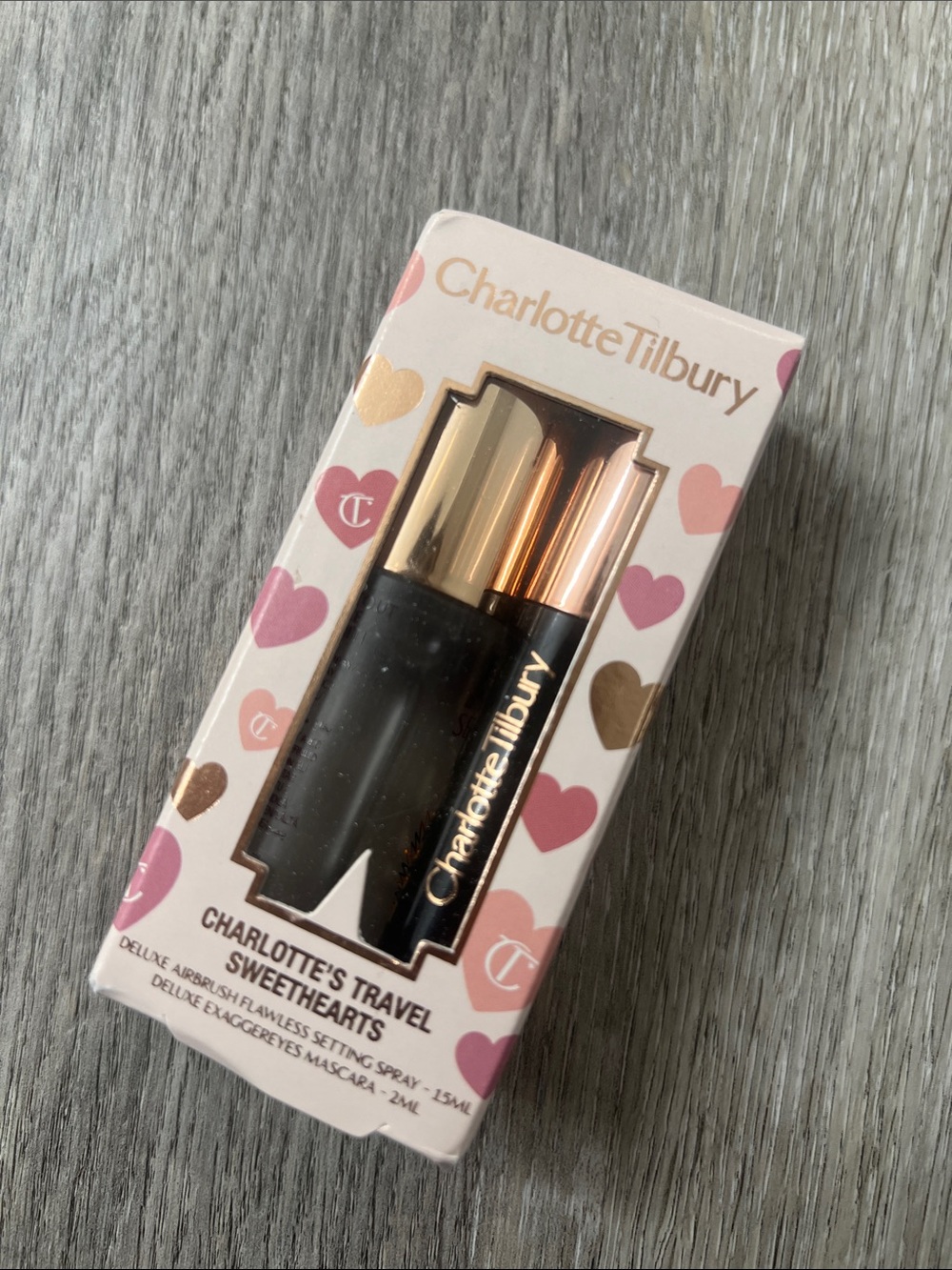 Charlotte Tilbury Travel Sweethearts Mini Set Flawless Setting Spray & Mascara